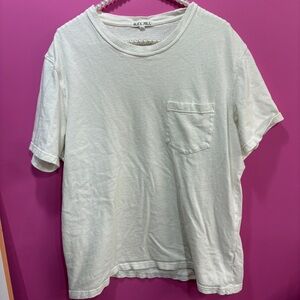Alex Mill Cotton White Pocket T-Shirt